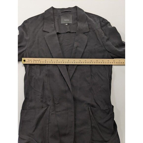 Aritzia Talula Kent Blazer Womens Size 2 Black Open Front Lightweight - Picture 5 of 12